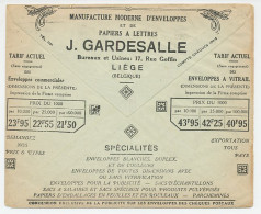 Postal Cheque Cover Belgium 1928 Envelopes  - Unclassified