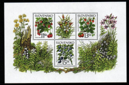 Slowakei Slovensko 2000 - Mi.Nr. Block 14 - Postfrisch MNH - Früchte Obst Fruits Beeren Berries - Fruits