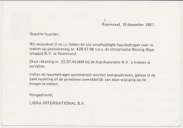 Briefkaart G. 358 A Particulier Bedrukt Roermond 1981 - Material Postal