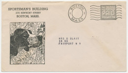 Illustrated Cover USA ( Ca. 1925 ) Dog - Foxhound - Permit Mail - Otros & Sin Clasificación