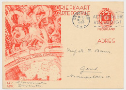Briefkaart G. 235 Deventer - Gent Belgie 1933 - Postwaardestukken