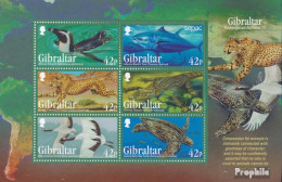 Gibraltar Block113 (kompl.Ausg.) Postfrisch 2013 Gefährdete Tierarten - Gibraltar