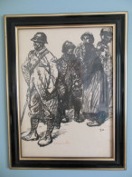 Lithographie Théophile-Alexandre Steinlen - " Les Soldats De La Grande Guerre " - Lithographien