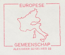 Meter Cover Netherlands 1970 European Community - Map - The Hague - Instituciones Europeas