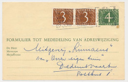 Verhuiskaart G. 26 Den Haag - Dedemsvaart 1966 - Postwaardestukken