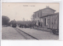 FLEURY: La Gare - Très Bon état - Autres & Non Classés