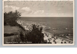 0-2225 KOSEROW / Usedom, Blick Vom Hochufer, 1939, Rücks. Kl. Klebereste - Usedom