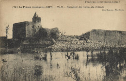 HAM - ENSEMBLE DES RUINES DU CHATEAU - LA FRANCE RECONQUISE 1917 - Ham