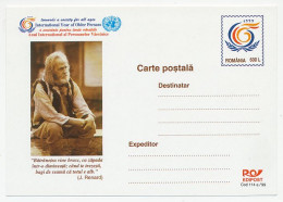 Postal Stationery Romania 1999 UN - International Year Of Older Persons - UNO