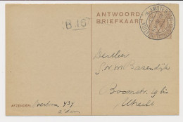 Briefkaart G. 196 A-krt. Amsterdam - Utrecht 1925  - Postwaardestukken