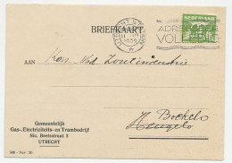 Firma Briefkaart Utrecht 1939 - Gas - Electriciteit -Trambedrijf - Non Classés