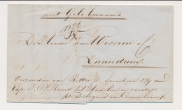 Treinbrief Rotterdam - Zaandam 1851 - Exp. Koens / Couwenhoven - Cartas & Documentos