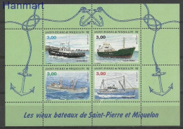 Saint Pierre And Miquelon 1996 Mi Block 4 MNH  (ZS1 SPMbl4) - Ships