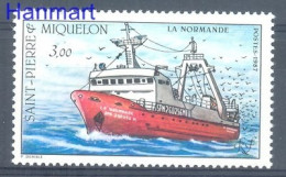 Saint Pierre And Miquelon 1987 Mi 552 MNH  (ZS1 SPM552) - Barcos