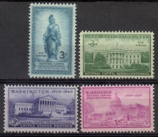 United States Of America 1950 Mi 607-610 MNH  (ZS1 USA607-610) - Monumenti