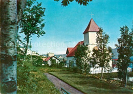 73607637 Neskaupstadur Kirchenpartie  - Islande