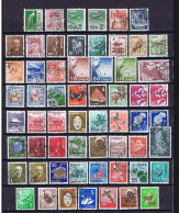 Japan 1951-1988: 97 Diff. Definitives Incl. Types Used, 97 Versch. Gestempelt - Lots & Serien