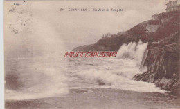 CPA GRANVILLE - JOUR DE TEMPETE - Granville