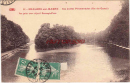 CPA CHALONS SUR MARNE - ILE DU CANAL - Châlons-sur-Marne