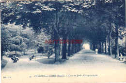 CPA CHALONS SUR MARNE - JARDIN DU JARD - ALLEE PRINCIPALE - Châlons-sur-Marne