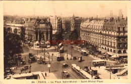 CPA PARIS - LA PLACE SAINT MICHEL - Plazas