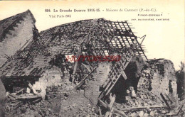 CPA GUERRE 1914-1918 - MAISONS DE CARENCY (P. DE C.) - Oorlog 1914-18