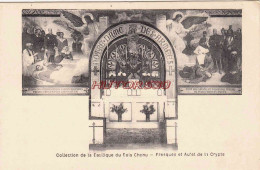 CPA DOMREMY - BASILIQUE DU BOIS CHENU - FRESQUE ET AUTEL DE LA CRYPTE - Domremy La Pucelle