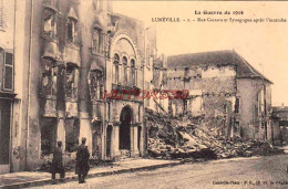 CPA GUERRE 1914-1918 - LUNEVILLE - RUE CASTARA ET SYNAGOGUE - Oorlog 1914-18