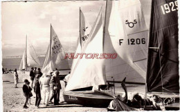 CPSM LE TOUQUET - PLAGE - VOILIERS DANS LA BAIE - Le Touquet