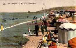 CPA DEAUVILLE - LA PLAGE FLEURIE - Deauville