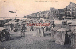 CPA TROUVILLE - LA PLAGE - Trouville