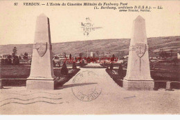 CPA VERDUN - CIMETIERE MILITAIRE - Verdun