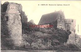 CPA SENLIS - RUINES DU CHATEAU HENRI IV - Senlis