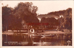 CPSM STRASBOURG - L'ORANGERIE - LE LAC ET LE RESTAURANT - Strasbourg