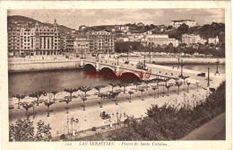 CPA SAN SEBASTIAN - PUENTE DE SANTA CATALINA - Guipúzcoa (San Sebastián)