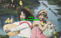 R596057 Easter Greetings. Series 1475 Copr. 1909 - Monde