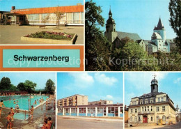 73606956 Schwarzenberg Erzgebirge Gaststaette Roter Loewe Schloss Und Kirche Fre - Schwarzenberg (Erzgeb.)