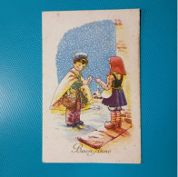 Cartolina Illustrata Firmata Buon Anno. Viaggiata 1947 - Anno Nuovo
