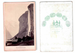 ANONYME - PHOTOGRAPHIE TIRAGE ALBUMINE - CHARNAUX - LE STAUBACH - SUISSE - CIRC - 1801-1900