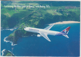 Vintage Pc Hawaiian Airlines Boeing 767 Jetliner Aircraft - 1946-....: Ere Moderne