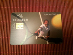 Tennis Palyer  PhonecardBelgium Used Low Issue - Con Chip