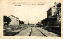 GARE DE LEROUVILLE APRES LE BOMBARDEMENT - Lerouville