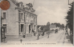 44 - Carte Postale Ancienne De  SAINT BREVIN LES PINS   La Poste Et L'Avenue De Mindin - Saint-Brevin-les-Pins