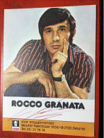 Rocco Granata Signe Handtekening - Cantantes Y Músicos