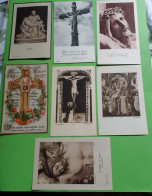 Lot 7 Images Pieuses"CHRIST MORT SUR LA CROIX"LA PASSION"PIETA"LA SAINTE FACE"Holy Card"heilige Bild"image Mortuaire PI - Imágenes Religiosas