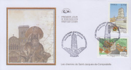 Enveloppe   FDC   1er  Jour    FRANCE   Les  Chemins  De  SAINT  JACQUES  DE  COMPOSTELLE   2012 - 2010-2019