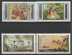 AJMAN - N°176/9 ** (1967) Tableaux - Adschman