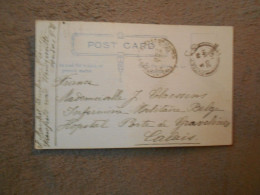 Cpa Entier Postal 1916 Envoyée à L'hopital Militaire Belge Porte De Gravelines Calais 1916 - Guerre 1914-18