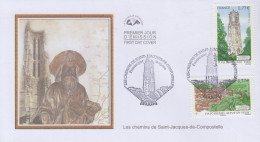 Enveloppe   FDC   1er  Jour    FRANCE   Les  Chemins  De  SAINT  JACQUES  DE  COMPOSTELLE   2012 - 2010-2019