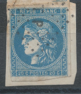 Lot N°83156   N°44-45 Ou 46/Fragment, Oblitéré Losange T P Des Ambulants - 1870 Ausgabe Bordeaux